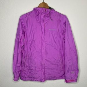 Lightweight Purple Waterproof Windbreaker